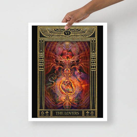 The Lovers, tarot artwork by Jake Kobrin