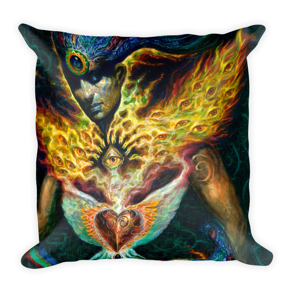 Life is Carried on the Wings of Inuition - Square Pillow