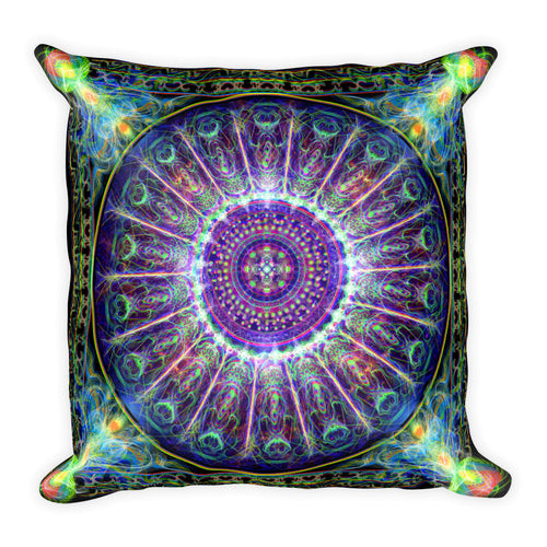 Subtle Realm Mandala - Square Pillow