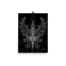 Linear 5 - Winged Heart - Paper Print